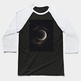 Geometric Illustration of Space Baseball T-Shirt